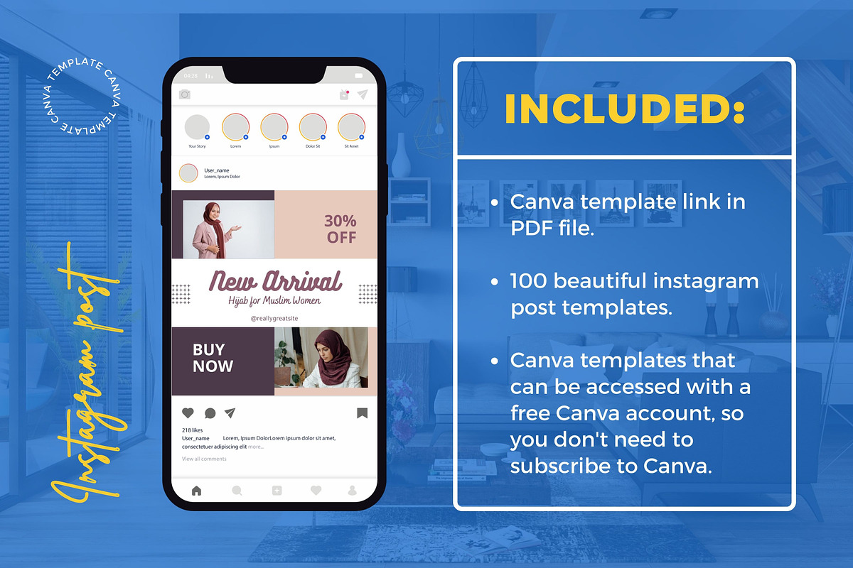 Fashion Sale Content Instagram Posts, a Social Media Template by emcrea (Photo 5 of 9)