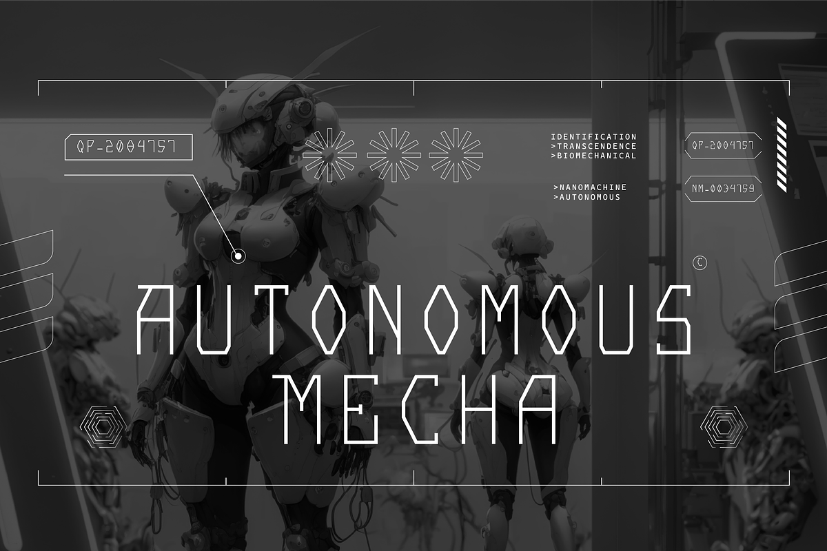 VB Skyfulz - Futuristic Display Font, a Serif Font by VALIANTBROTHA (Photo 4 of 11)