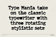 Typewriter TM – Distressed Typer, a Serif Font by Type Mania (Thumbnail 2 of 11)