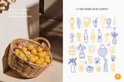 Lemon Summer Hand Drawn Collection, an Object Graphic by Alena Koval (Thumbnail 4 of 18)