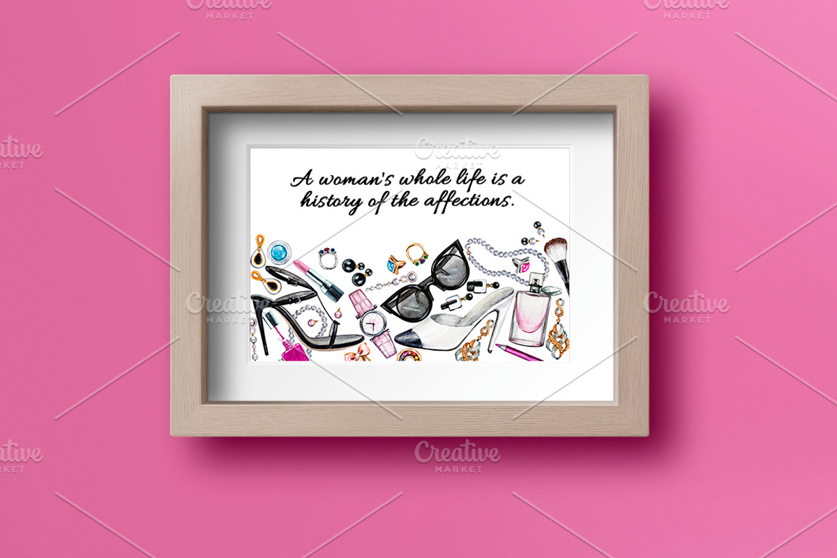 Big set of female accessories, an Object Illustration by Lina's store (Photo 9 of 9)