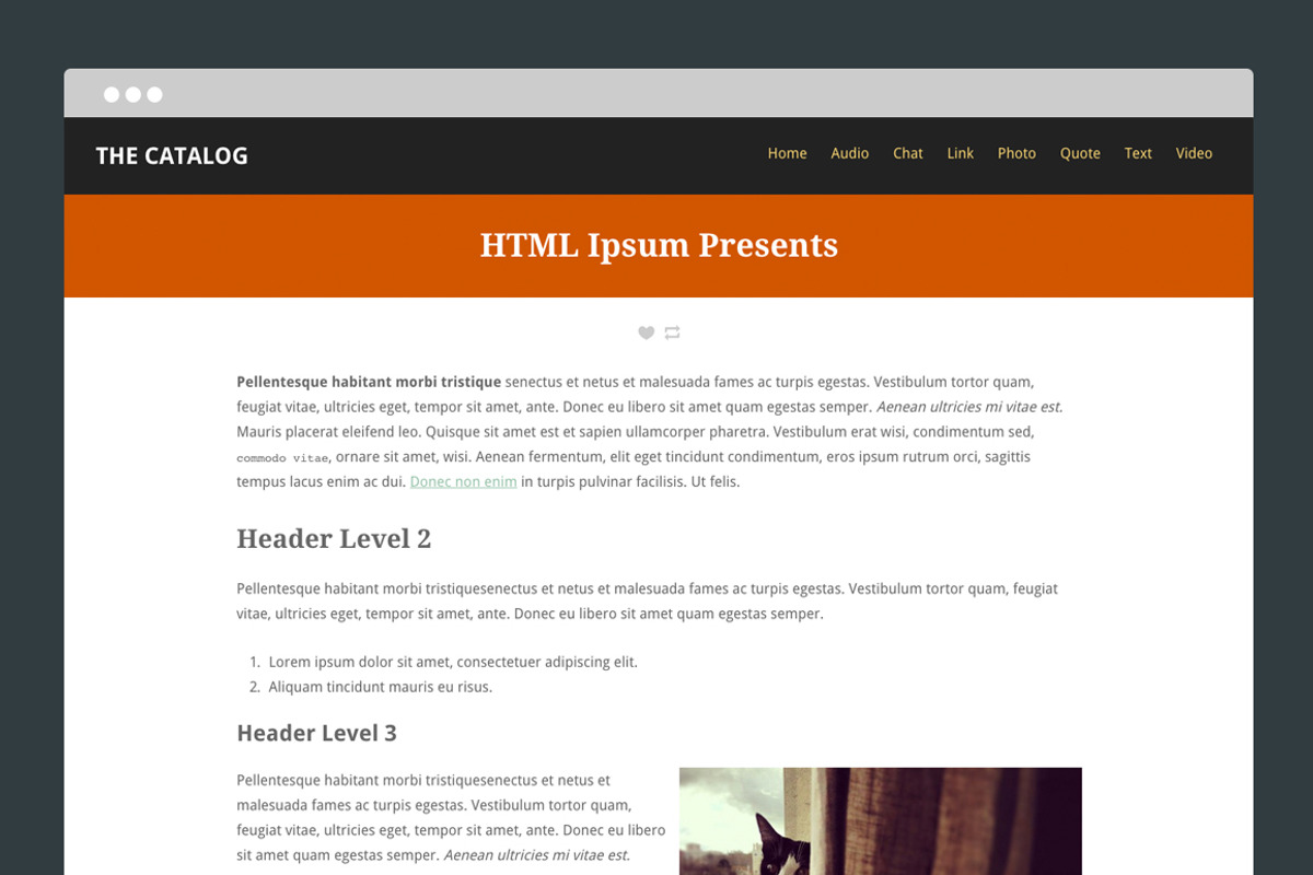 Catalog Tumblr Theme, a Websites & App Template by Themelantic (Photo 3 of 5)