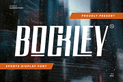 Bockley - Sports Display Font, a Sans Serif Font by Almeera Std (Thumbnail 1 of 11)