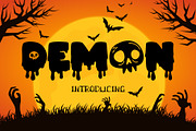 Demon Fonts, a Font by Fox7 By Rattana (Thumbnail 1 of 7)