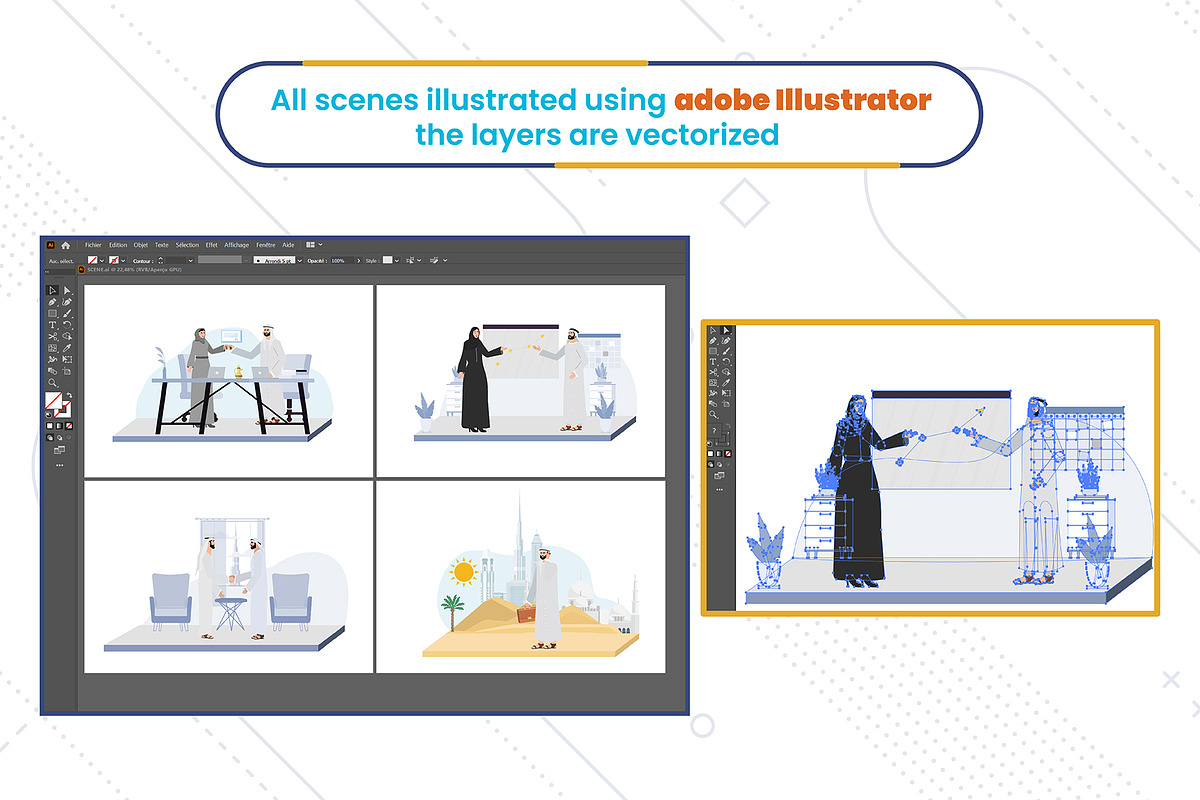 Arab Business People animation, a Templates & Theme by lottie pro (Photo 7 of 11)