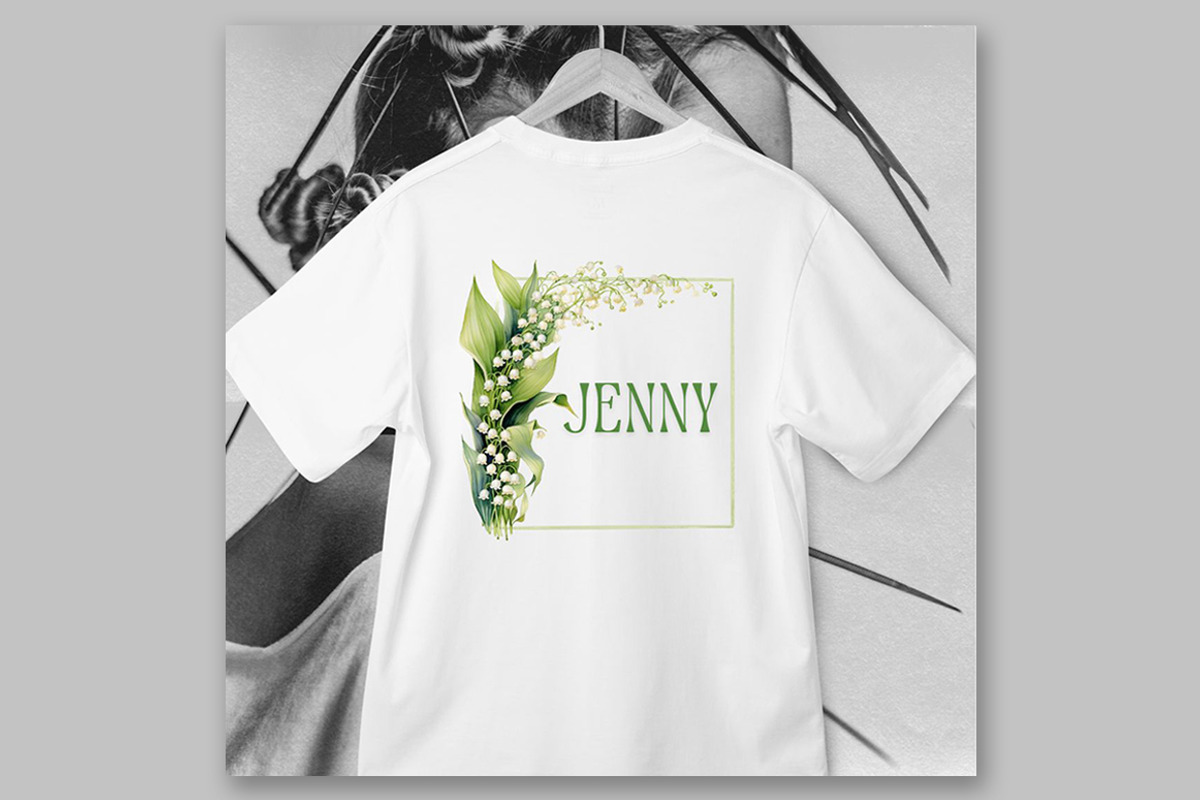 Lily of the Valley Floral clipart, a Decorative Illustration by LeCoqDesign (Photo 5 of 5)