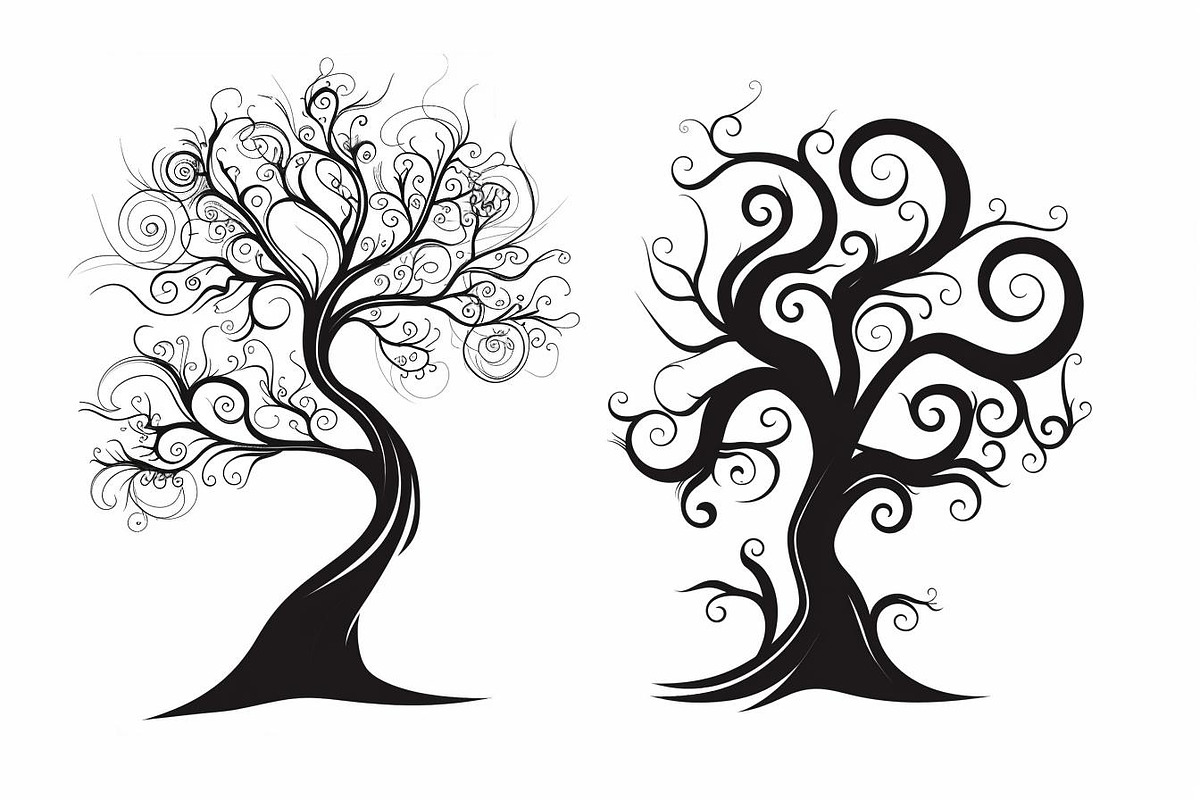 Tree Laser Cut Bundle | Decorative, a Graphic by hafijul (Photo 5 of 11)