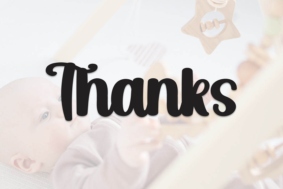 Chubby Baby | Script Font, a Handwritten Font by Scratchones (Photo 9 of 9)