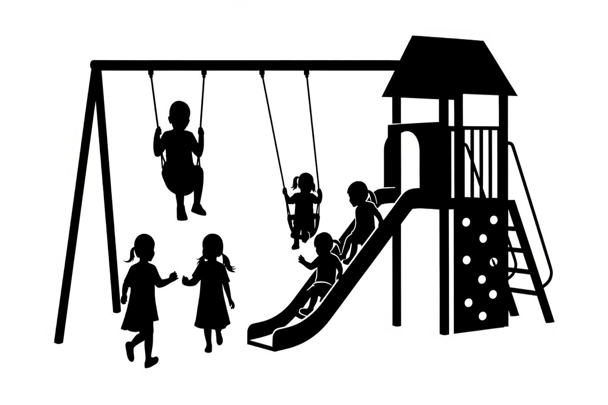 50 Kids Playground Silhouette Bundle, an Illustration by Gfx_Store (Photo 51 of 51)