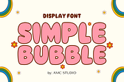 Simple Bubble - Bubble Font Types, a Font by KiddoGlyphs Studio (Thumbnail 1 of 3)
