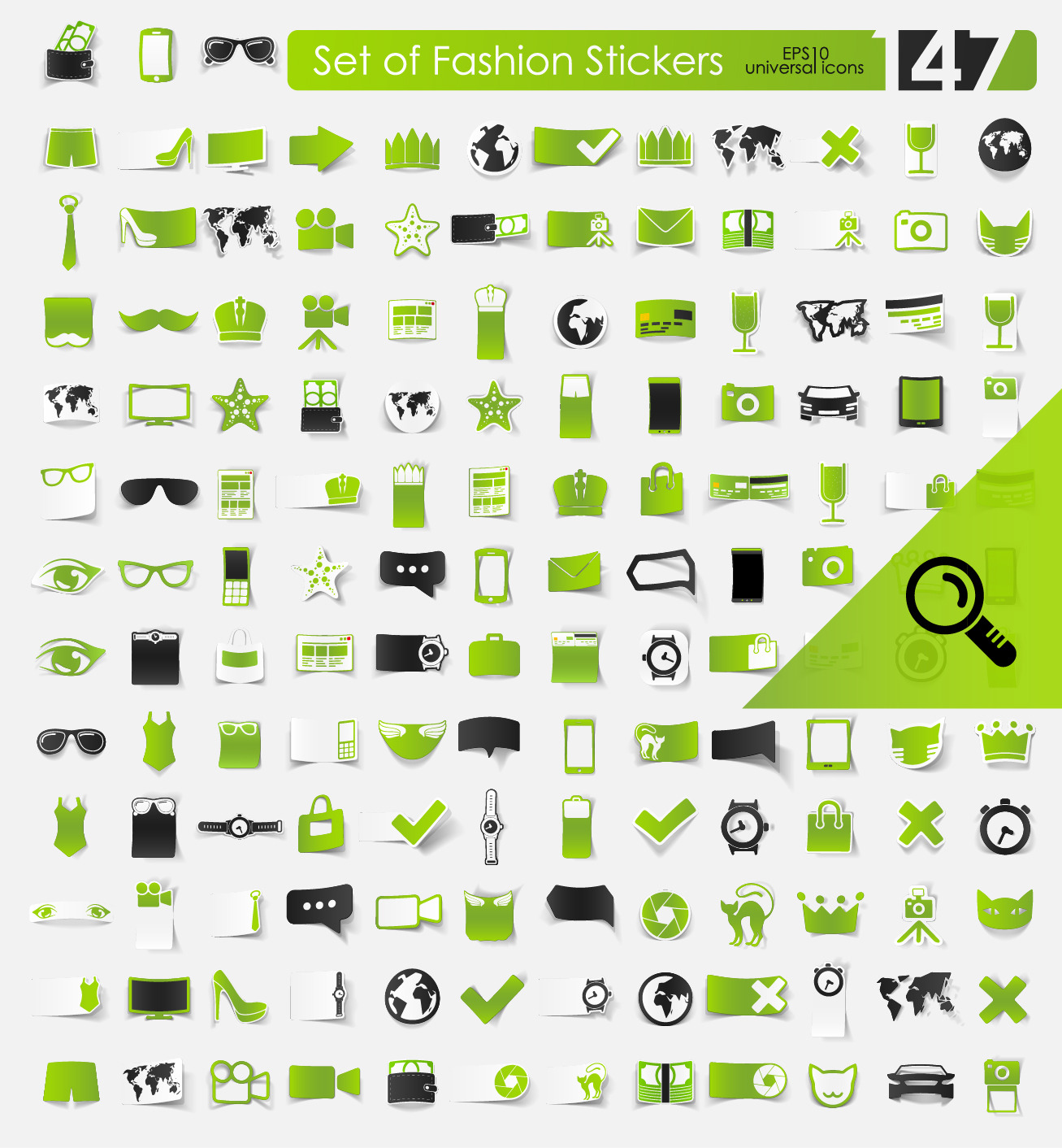 147 FASHION stickers, an Icon by Palau
