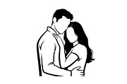 Couple Love Silhouette Bundle, an Illustration by jahid234 (Thumbnail 2 of 48)