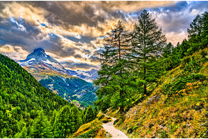 View of matterhorn mountain from a stock photo containing switzerland and, a Nature Photo by Leonid Andronov