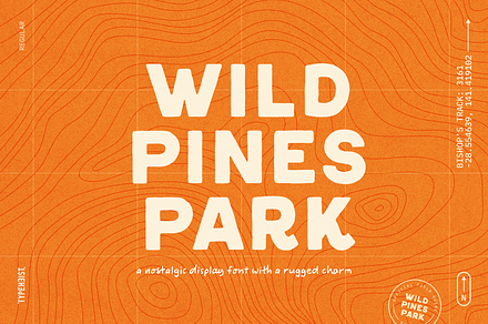 Wild Pines Park National Park Font, a Sans Serif Font by TYPEHEIST