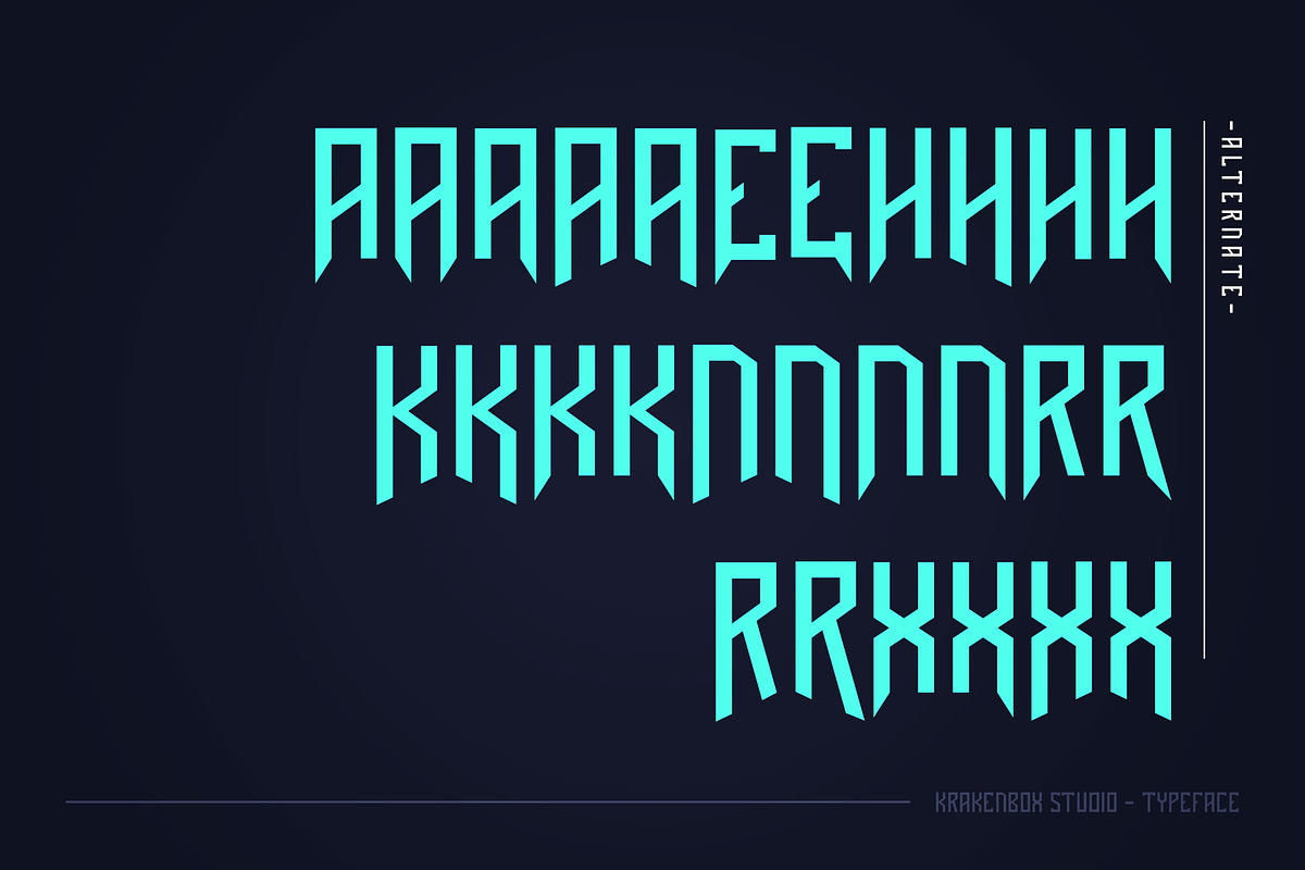 Assasin Aerox - Sport Typeface, a Font by Krakenbox Studio (Photo 10 of 11)