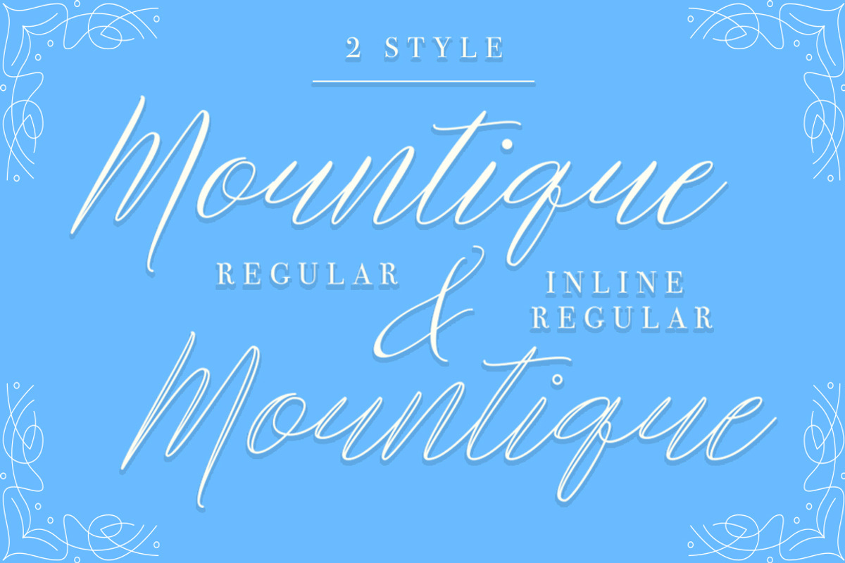 Mountique Typeface preview 2