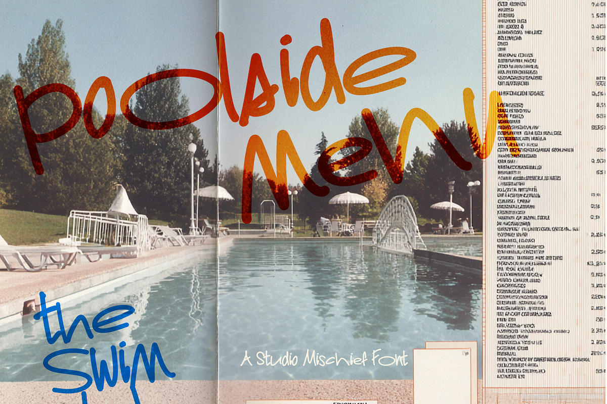 Swim Club - Hand-drawn Display Font, a Handwritten Font by Studio Mischief (Photo 8 of 15)