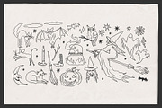 Vintage Hand Drawn Halloween, a Decorative Illustration by Barkova Nadya (Thumbnail 3 of 6)