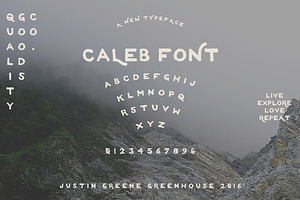 Caleb A Hand Drawn Font