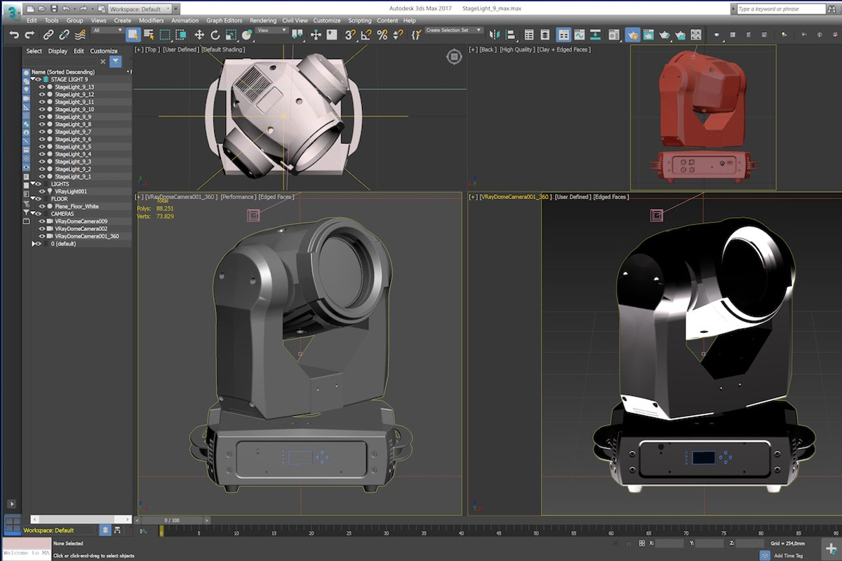 Stage Lighting Collection-14 PCS, an Object 3D Model by akerStudio (Photo 173 of 309)