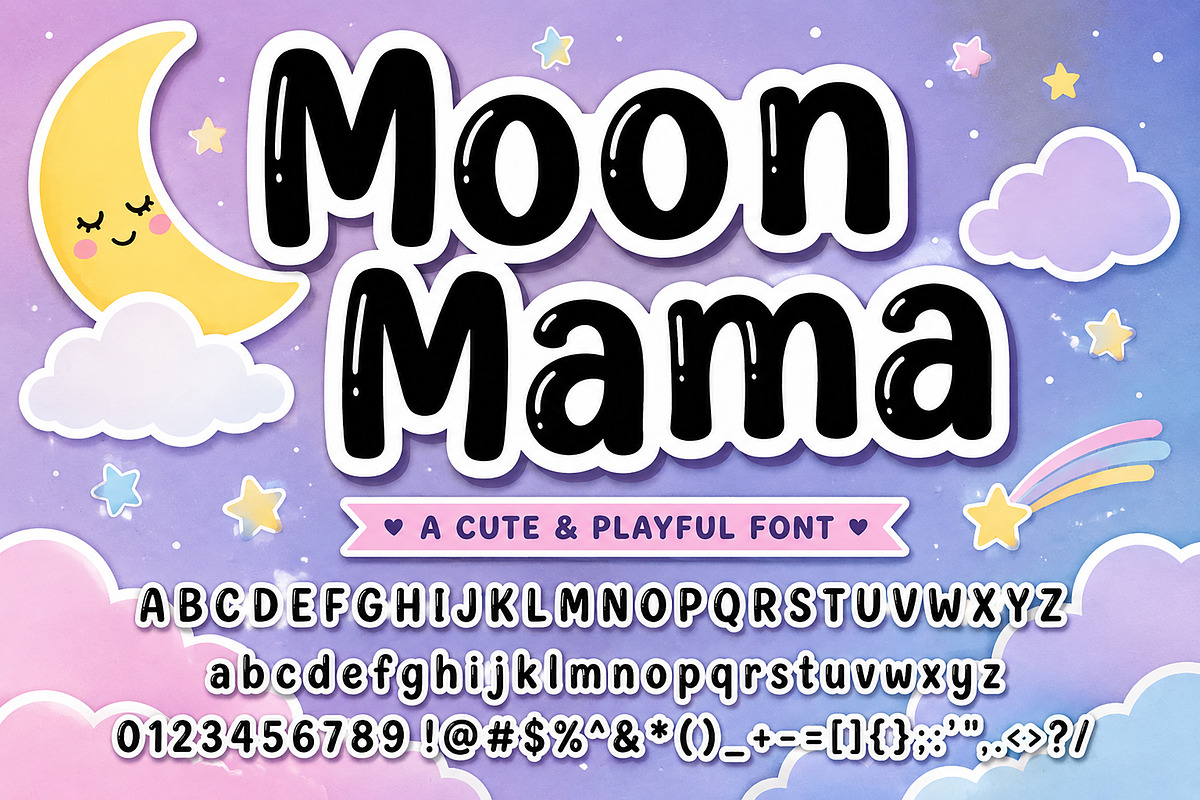Moon Mama, a Serif Font by Wow Magic (Photo 5 of 6)