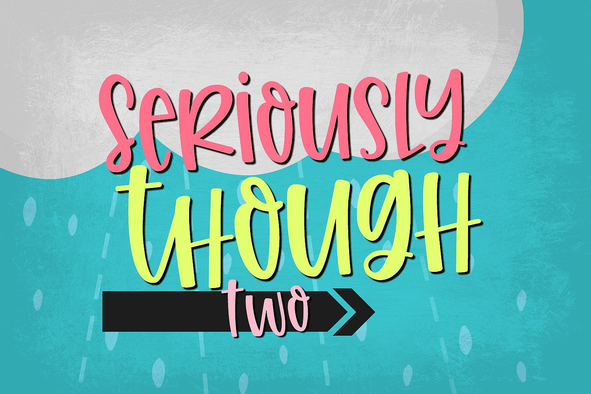 Seriously Though Handwritten Font preview 8