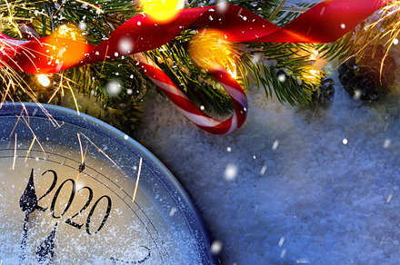 Countdown to midnight featuring 2020, clock, and holiday, a Holiday Photo by sergeypeterman
