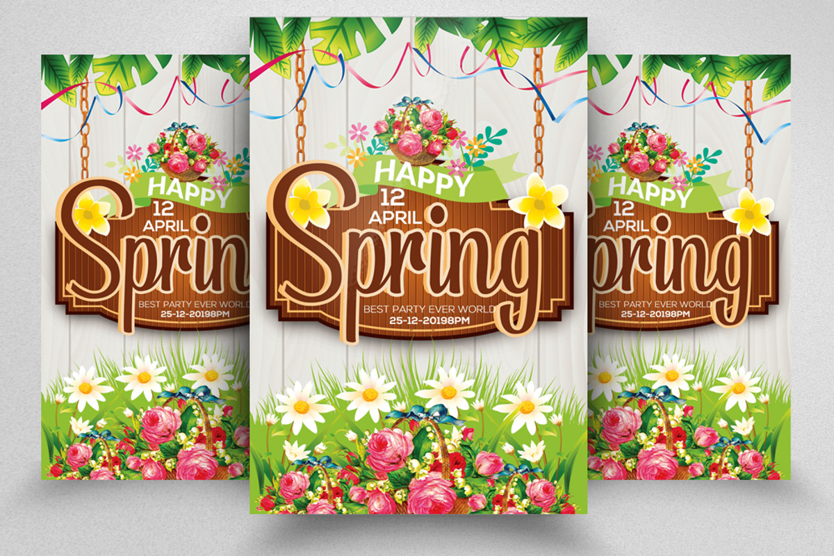 Spring Psd Flyer Templates, a Flyer Template by Design Up