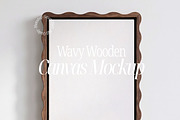 Wavy Wooden Framed Canvas Mockup, a Mockup by First Impression Mockups (Thumbnail 1 of 4)