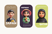 150 Animoji-Style Avatars: Asian, a Characters & Person 3D Model by Dimas Rizki Pratama (Thumbnail 3 of 5)