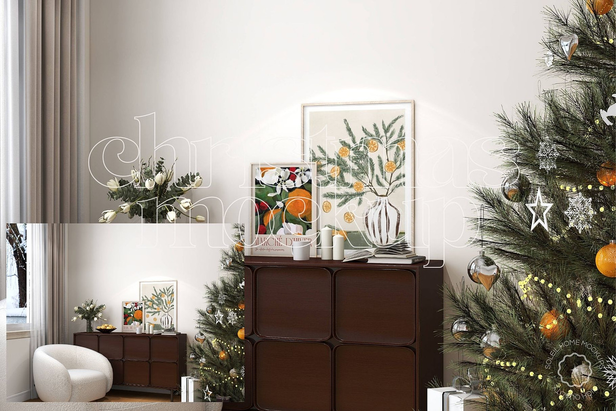 Frame mockup bundle — CHRISTMAS, a Product Mockup by SoleilHomeMockups (Photo 4 of 12)