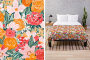Gouache flowers pattern design, a Pattern Graphic by Alenkakarabanova (Thumbnail 2 of 3)