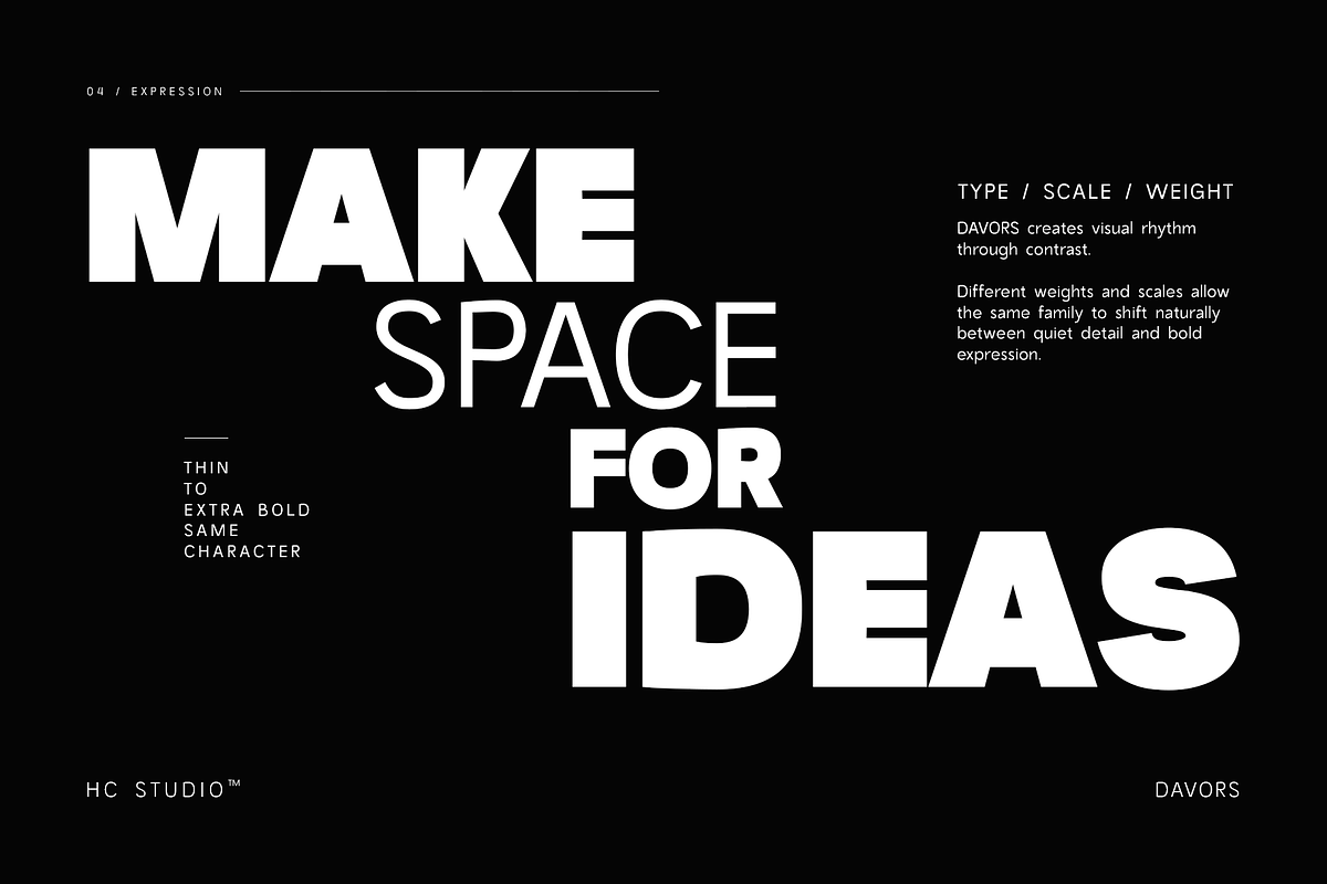 Davors - Geometric Sans Serif, a Sans Serif Font by Hasbi Creative (Photo 4 of 15)