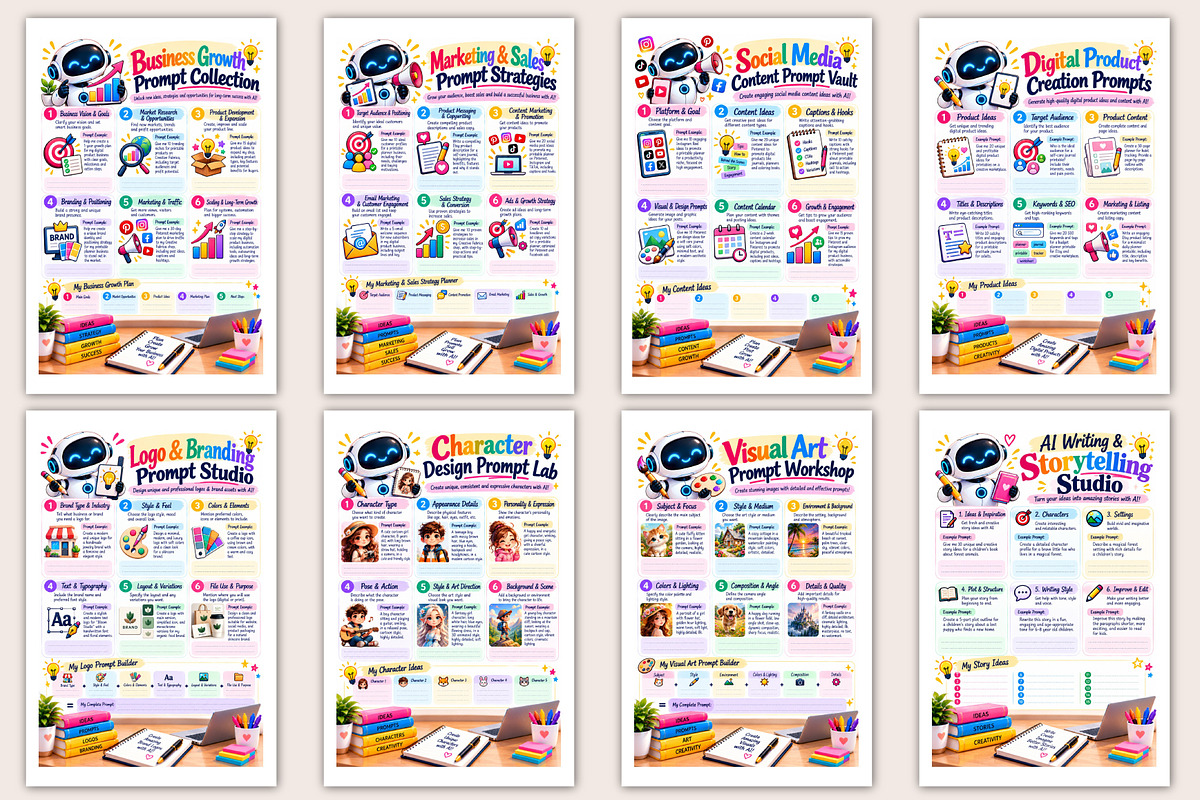 The Intelligent Prompt Library, a Stationery Template by Designmela01 (Photo 2 of 5)