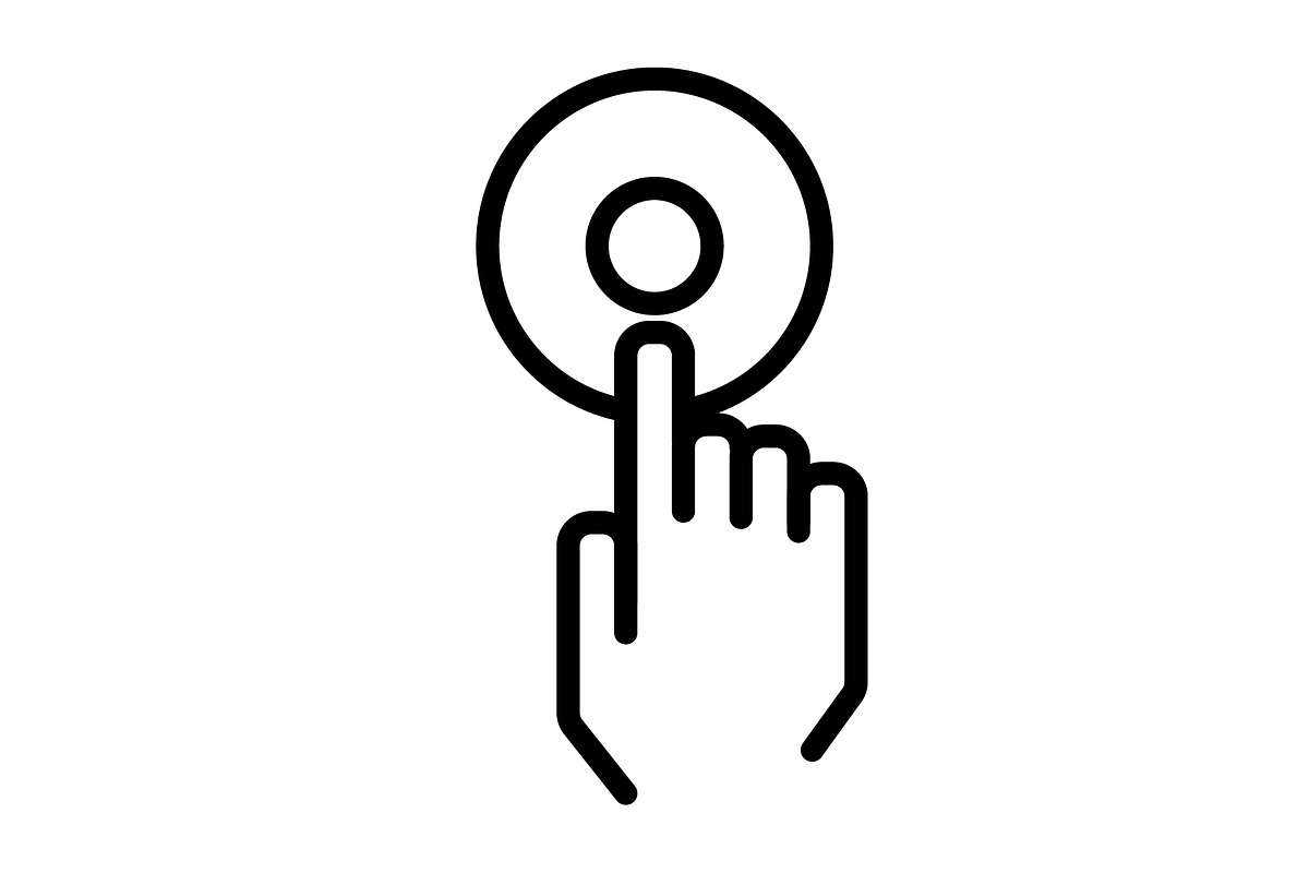Easy black line icon, an Outline Icon by Web Incredible