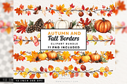 Thanksgiving Clipart Fall Watercolor, an Object Graphic by artinspirestudio (Thumbnail 6 of 10)
