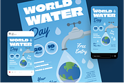 World Water Day Flyer Set, a Flyer Template by Annora Studio (Thumbnail 2 of 6)