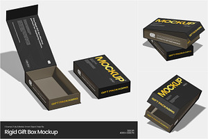 Rigid Gift Box Mockup
