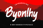 Byonlhy Dry Brush Business Font, a Script Font by Creatype Studio (Thumbnail 1 of 8)