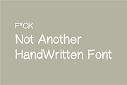 Not Another Handwritten Font, a Handwritten Font by OneTen The Studio (Thumbnail 1 of 5)