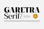 Garetra Serif Font Family, a Serif Font by Letterhend Studio (Thumbnail 1 of 10)
