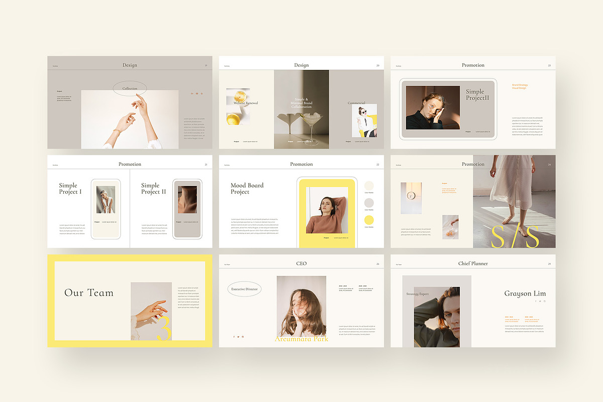 Louve PowerPoint Template, a Presentation Template by Simple P. (Photo 7 of 11)
