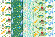 Watercolor cute dinosaurs set, an Animal Illustration by svetodesign (Thumbnail 6 of 8)