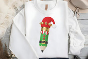 Christmas Elf Pencils Png, an Illustration by Black Bird Studio (Thumbnail 3 of 4)