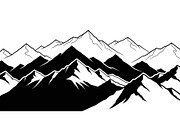 50 Mountain Landscape Silhouette Bun, an Illustration by Designer_Momina (Thumbnail 9 of 51)
