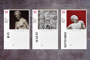 Art Gallery Wall Calendar 2025