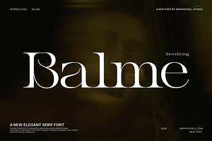Balme Modern Serif Font, a Serif Font by Graphicxell
