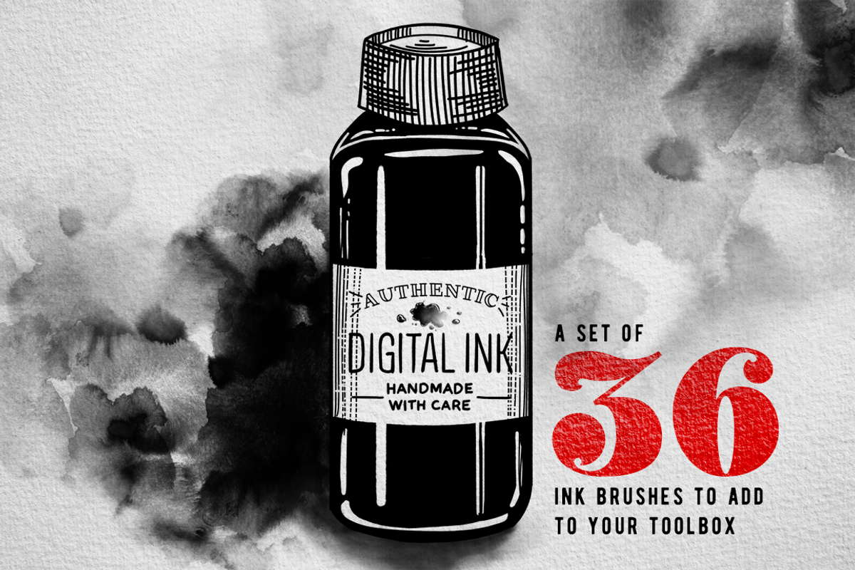 Procreate Ink brushes , set of 36 preview 5