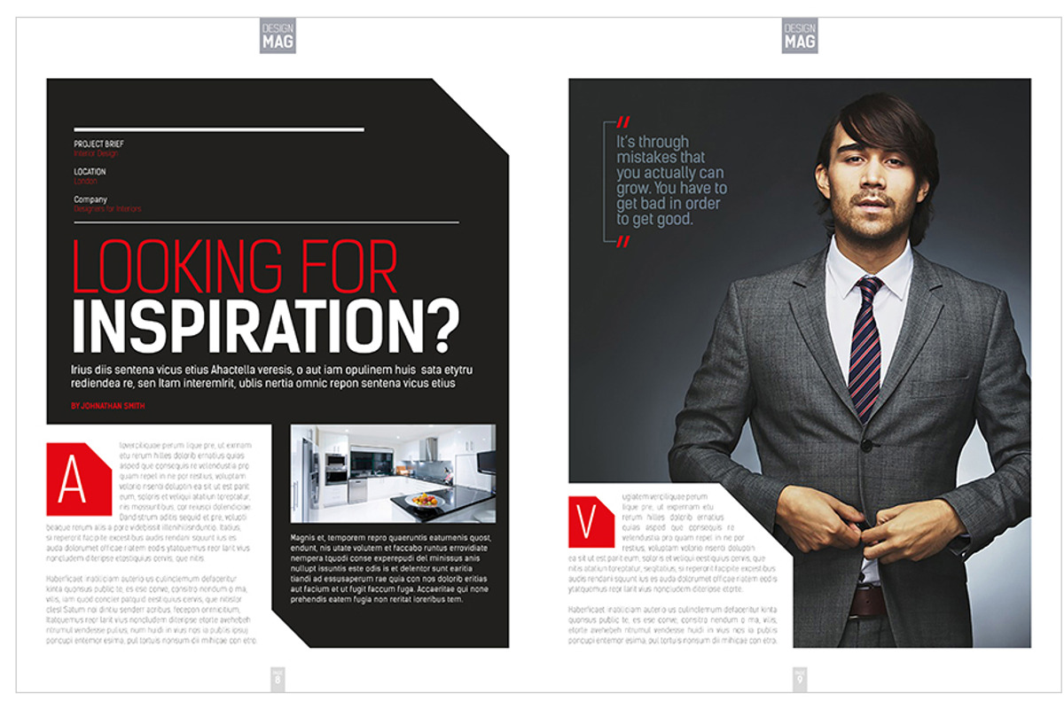 Magazine Template InDesign 07, a Magazine Template by Love Graphic Design (Photo 13 of 29)