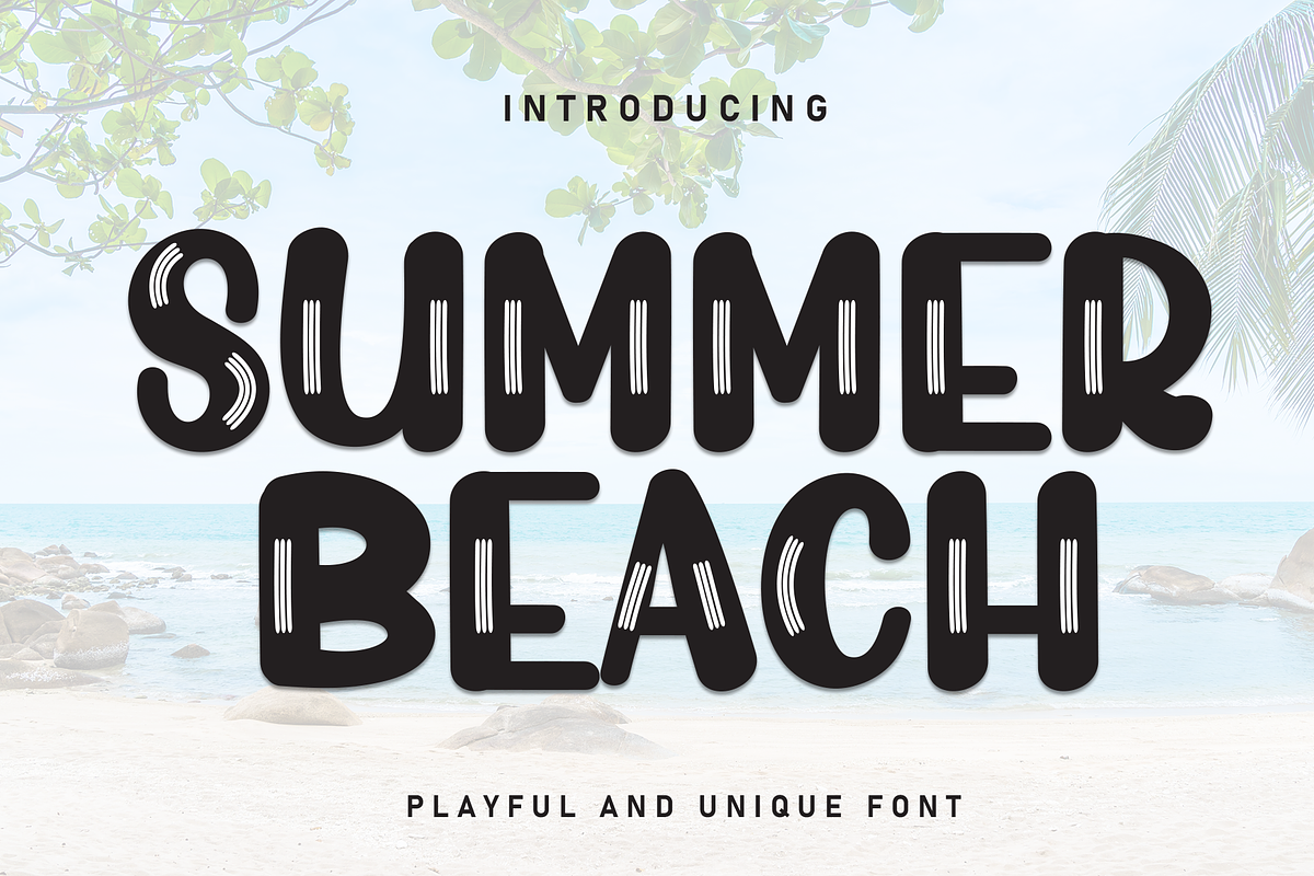 Summer Beach | Script Font, a Script Font by Scratchones (Photo 1 of 8)